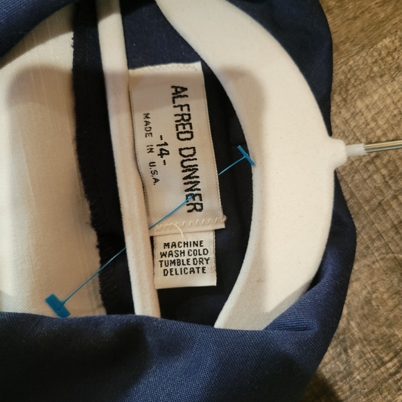 Alfred Dunner Red, White, and Blue Colorblock Jacket - Picture 5 of 10